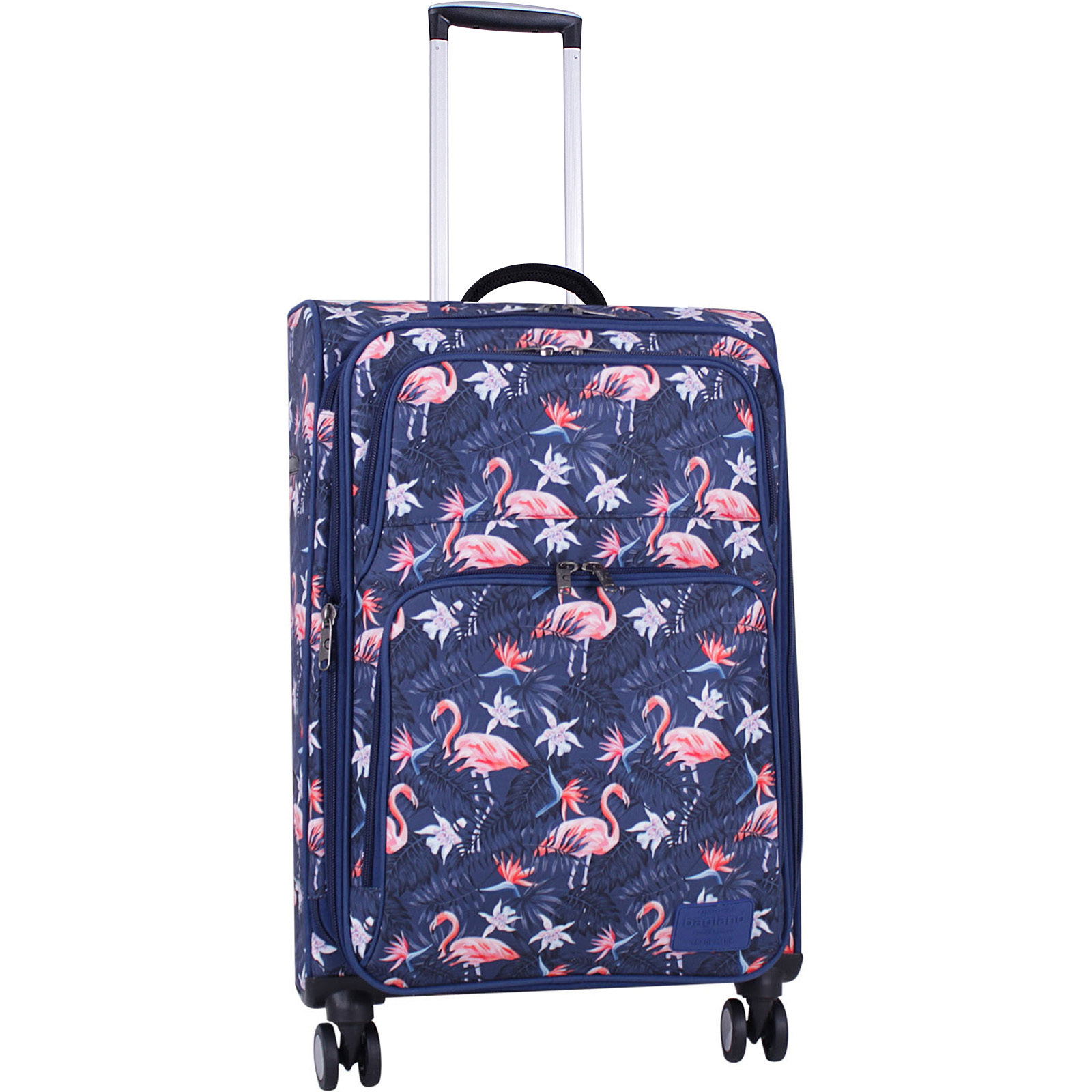 

Чемодан средний Bagland Valencia Flamingo, 63 л., 40х58х27 см., (С762-0037966244)