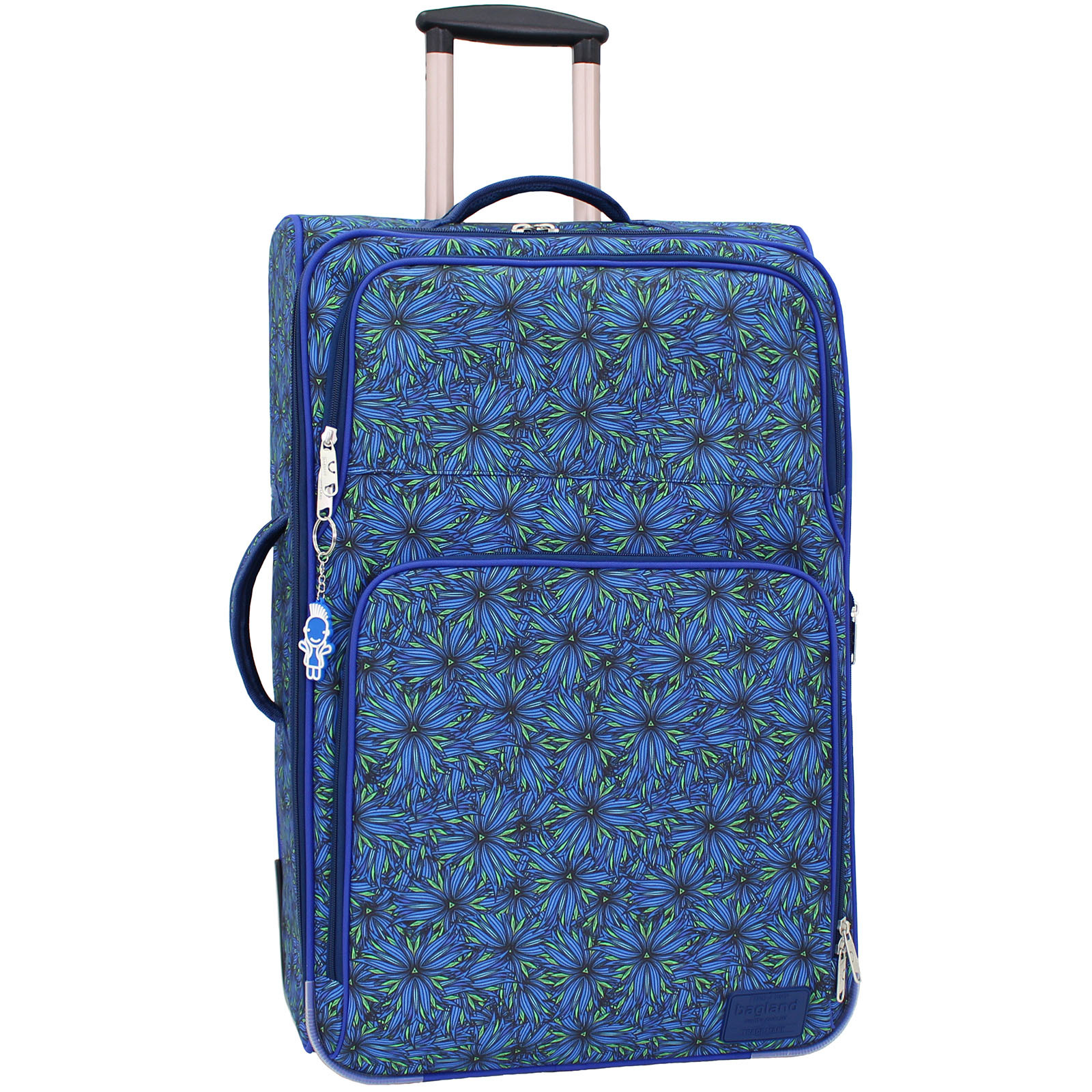 

Чемодан большой Bagland Leon Blue bouquet, 70 л., 68х43х24 см., (С40-0037666274)