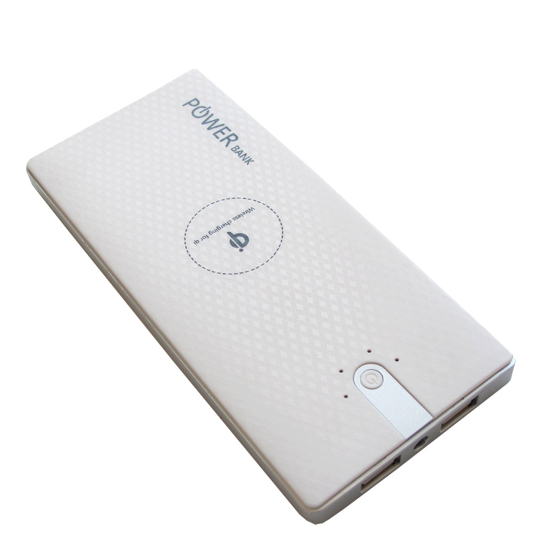 

УМБ Qi Power Bank беспроводной T-8000 2*USB 10000mAh white