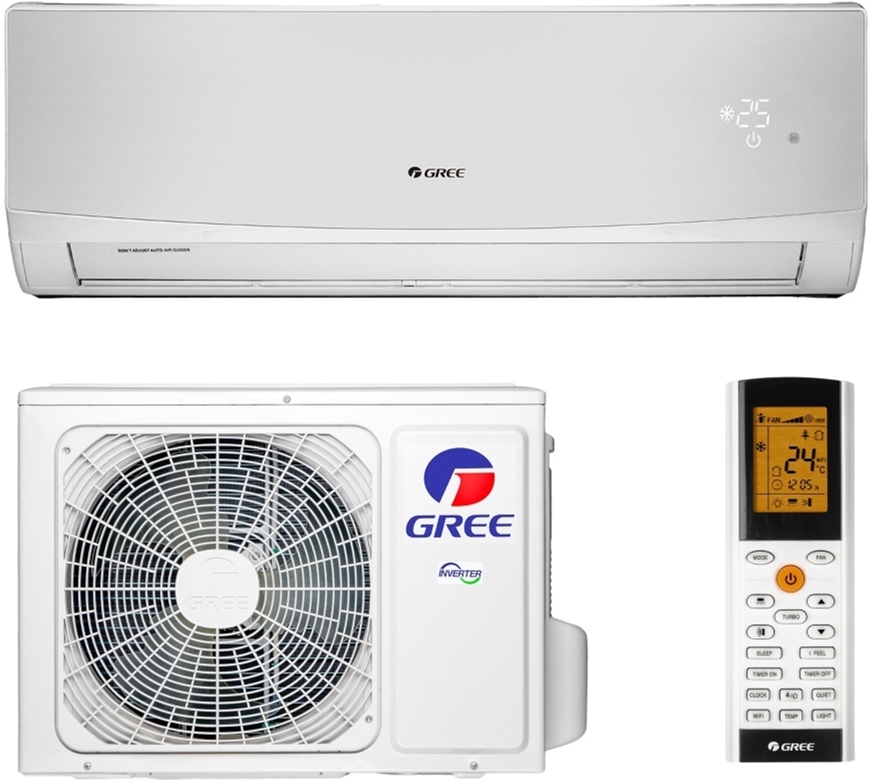 

Кондиционер GREE GWH12QC-K6DND2D LOMO INVERTER Wi-Fi SILVER