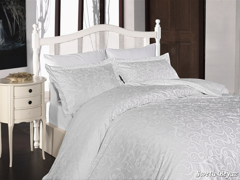 

Комплект постельного белья First Choice Сатин Люкс Sweta-beyaz 160х220