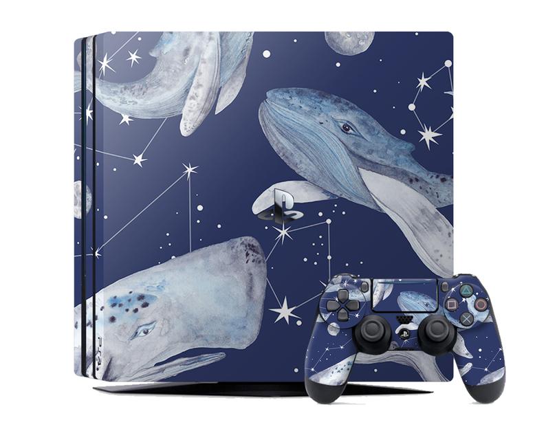 

Виниловая наклейка на Sony PlayStation PS4 Fat консоль и контроллер с принтом киты, арт.700310