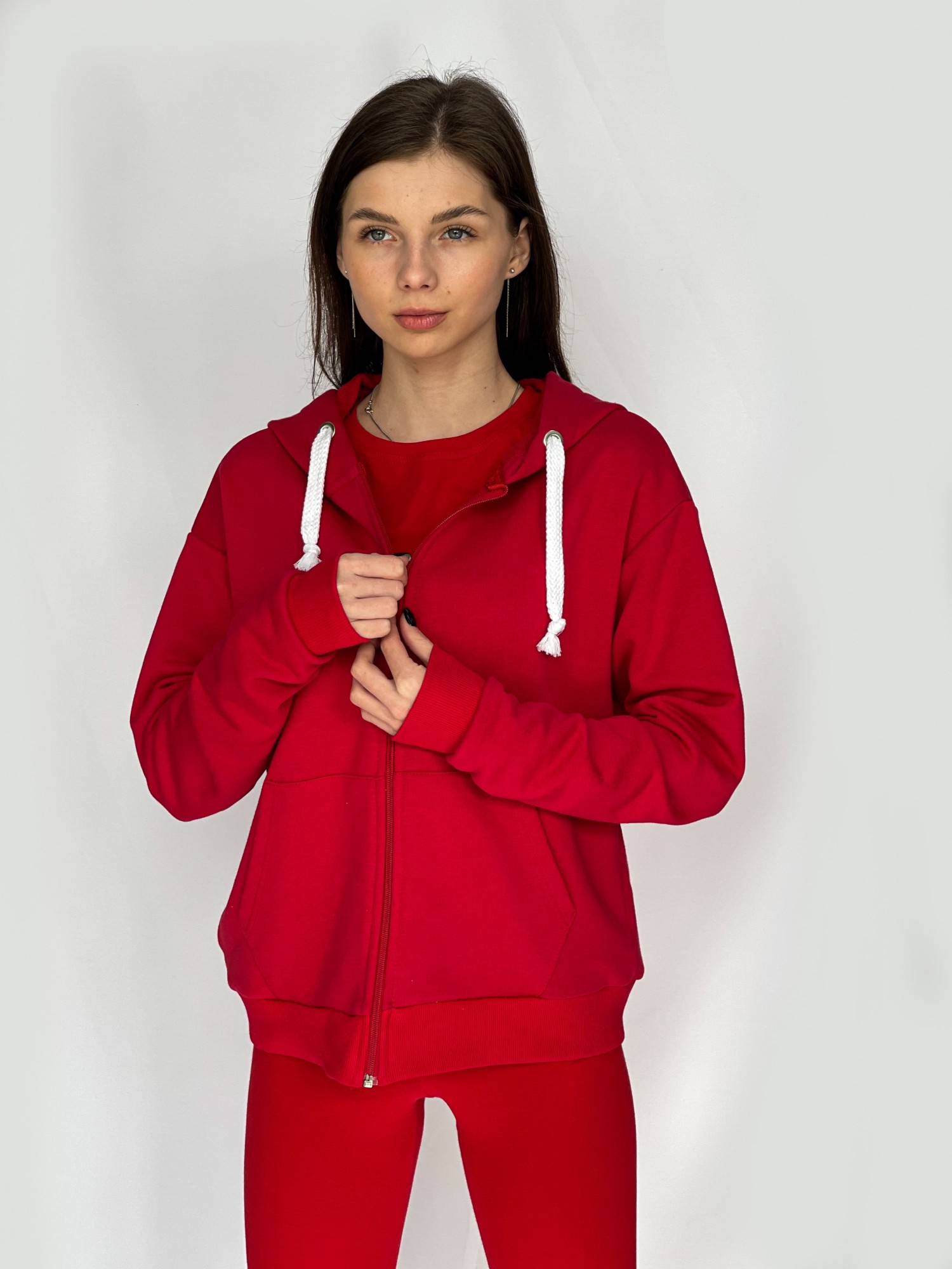 

Худи на замку Двунитка M Красный (bd1204-300)