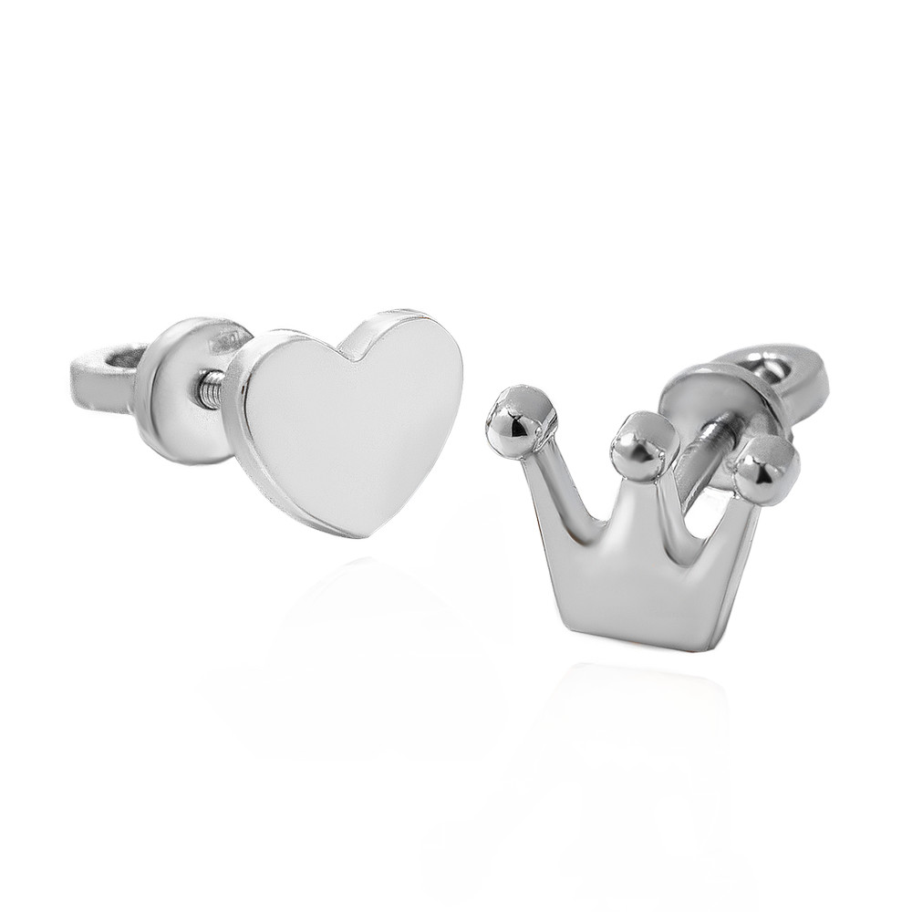 

Серебряные серьги в стиле минимал S024 GS-4777 р-