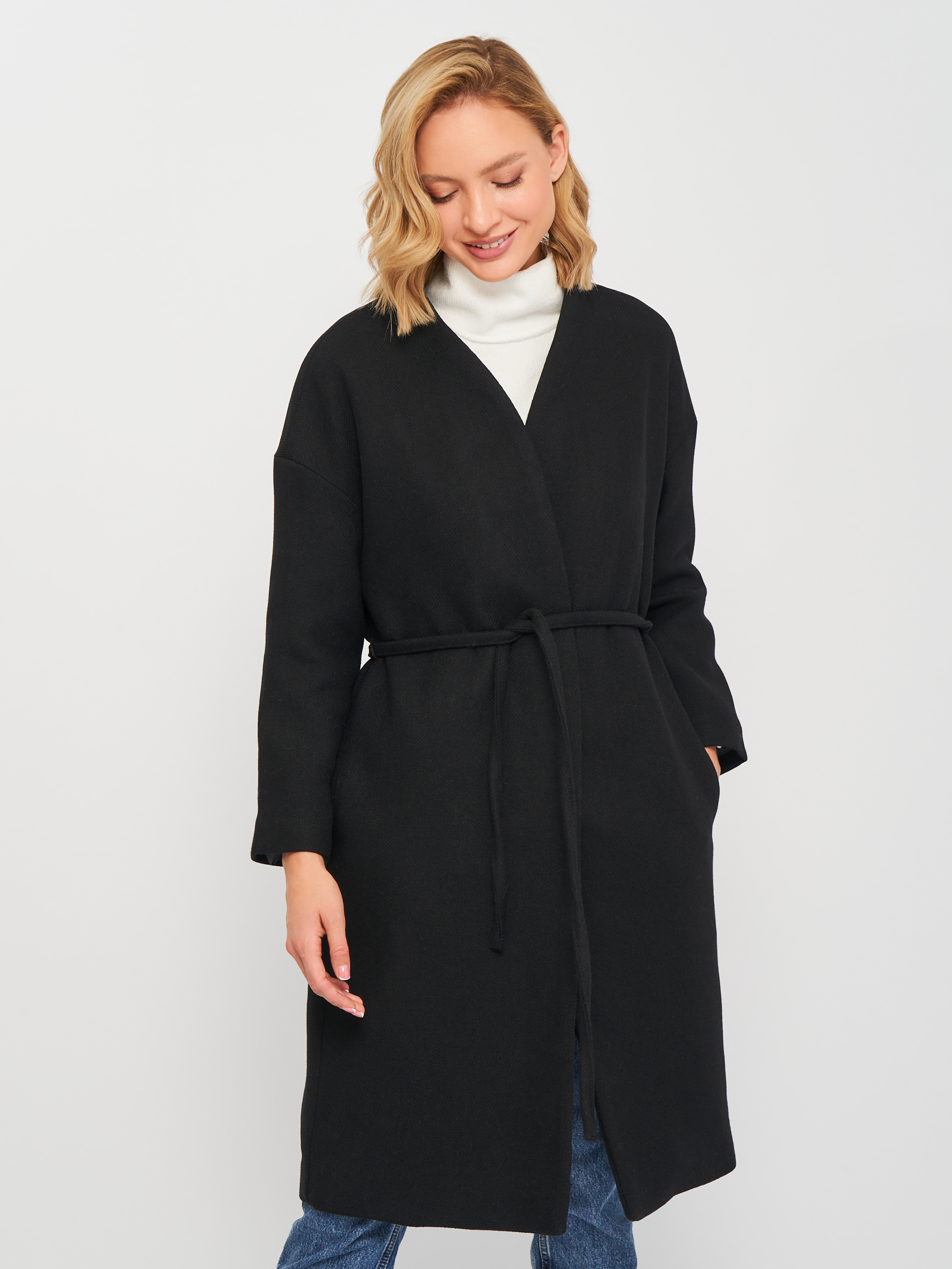 

Пальто H&M 0829187-0  Черное, Пальто H&M 0829187-0 XS Черное