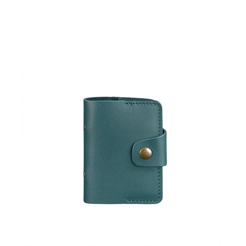 

Жіночий шкіряний кард-кейс 7.1 (Книжечка) зелений BlankNote