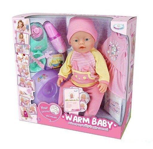 

Пупс функциональный Warm Baby WZJ 057 A-600