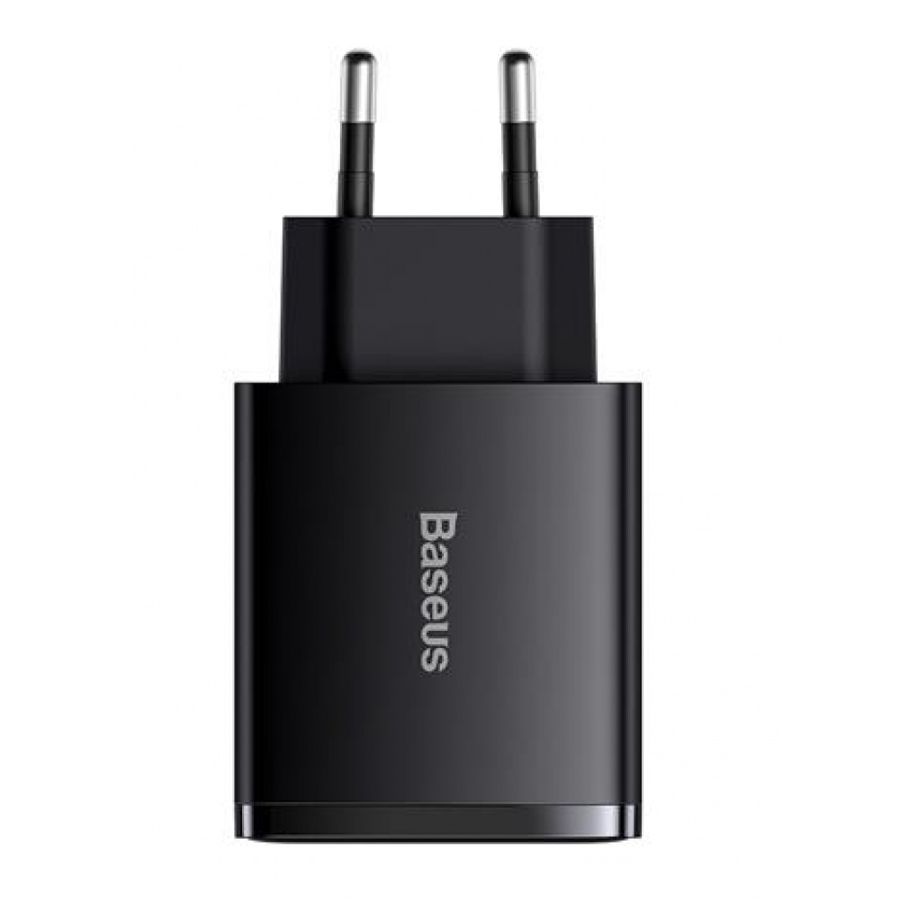 

СЗУ Baseus Compact Quick Charger 30W QC+ PD (1Type-C + 2USB) black