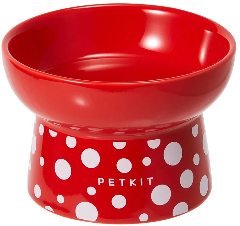 

Керамическая миска Petkit Polka Dot Bowl Red