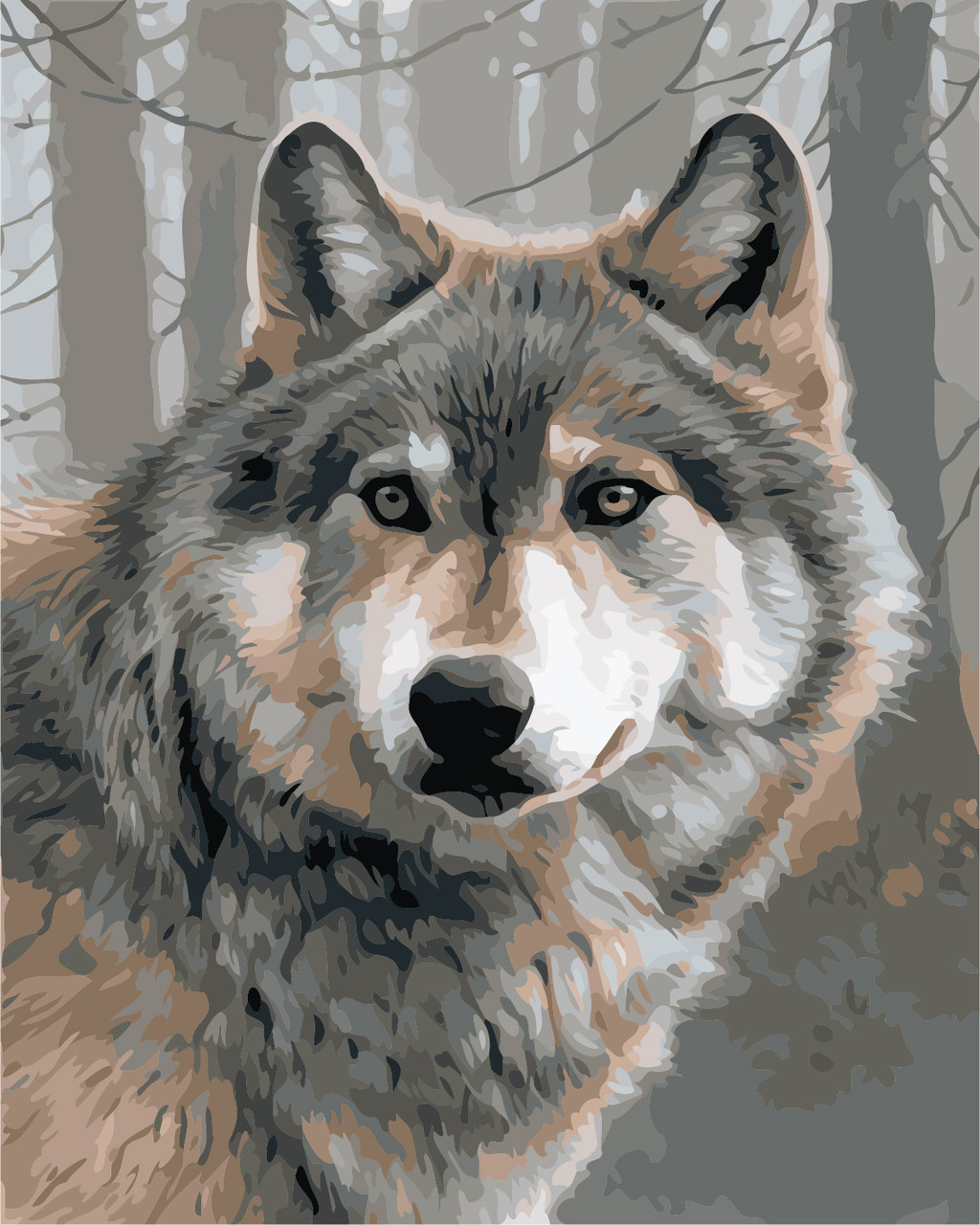 

Картина по номерам AS0879 Одинокий вовк, 40x50 см., Art Story