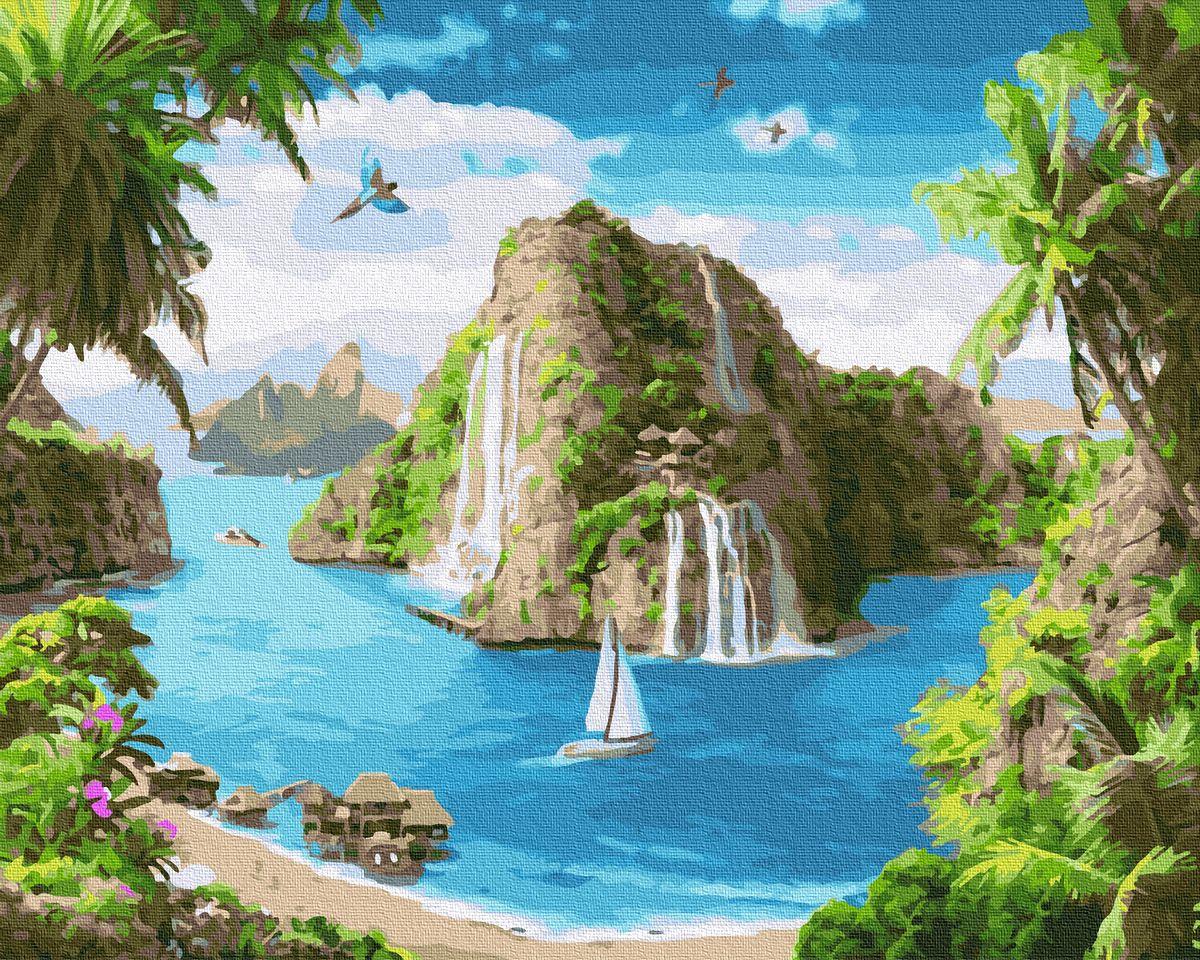

Картина по номерам gx34675 Райский уголок, 40х50 см., Rainbow Art
