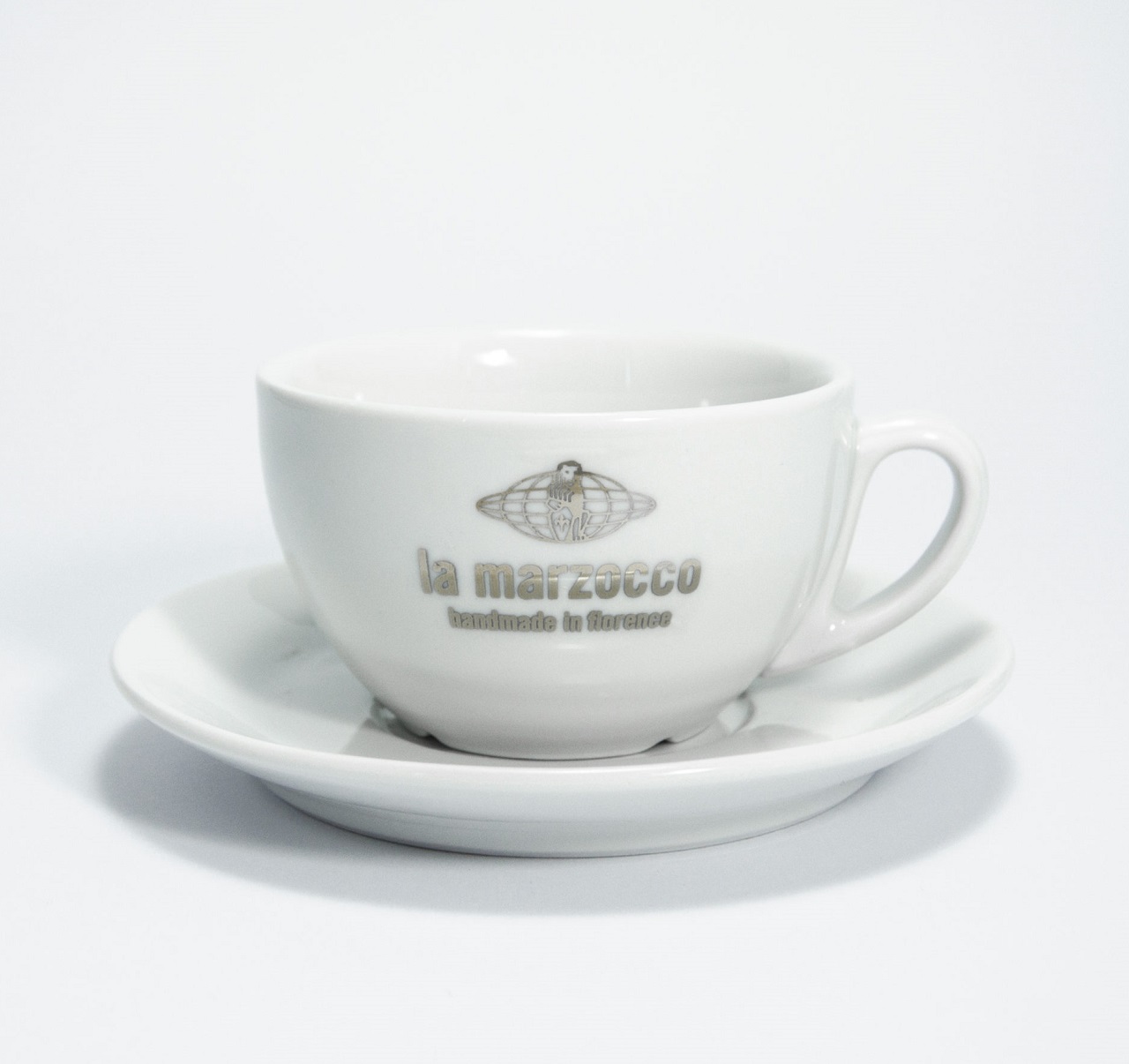 

Чашка латте с блюдцем La Marzocco