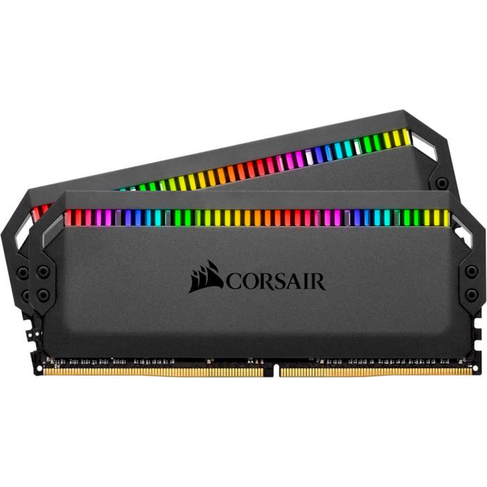 

Модуль памяти CORSAIR Dominator Platinum RGB Black DDR4 3600MHz 16GB Kit 2x8GB (CMT16GX4M2D3600C18)