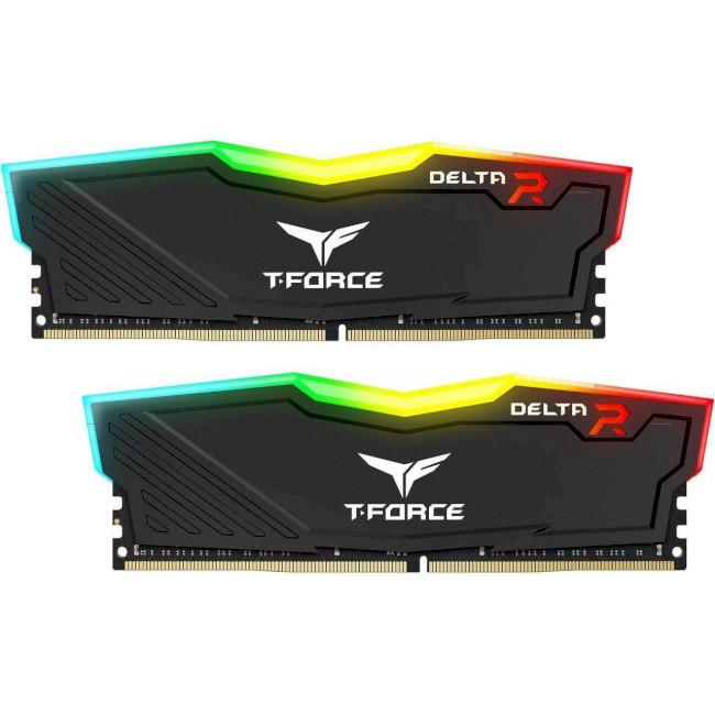 

Модуль памяти TEAM T-Force Delta RGB Black DDR4 3200MHz 16GB Kit 2x8GB (TF3D416G3200HC16CDC01)