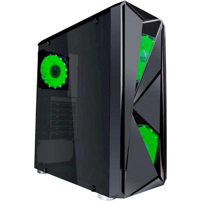 

Корпус 1STPLAYER Firerose F4-3A1 Green LED (F4-3A1-15LED GREEN)