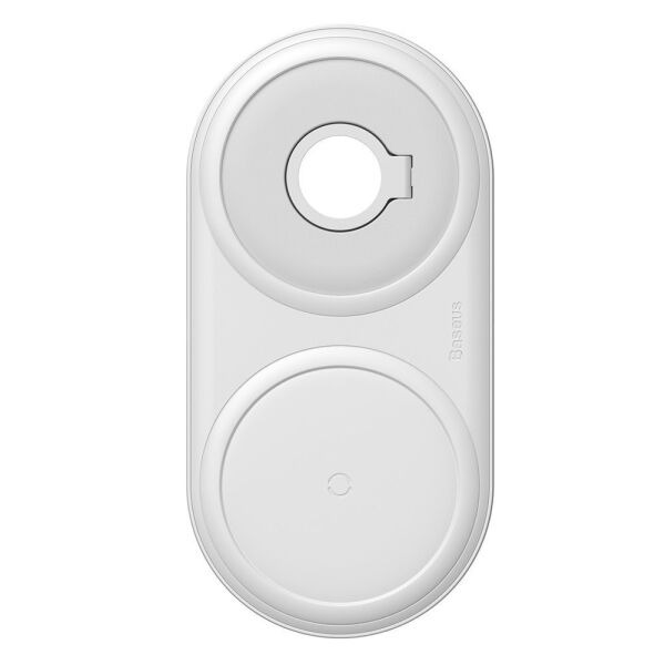 

Беспроводное зарядное устройство Baseus Planet 2 in 1 Wireless Charging (12V, 2A) + кабель Type-C (3A, 1m) - White