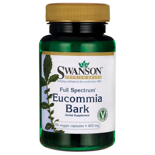 

Кора эвкоммии полного спектра Swanson (Full Spectrum Eucommia Bark) 400 мг 60 капсул