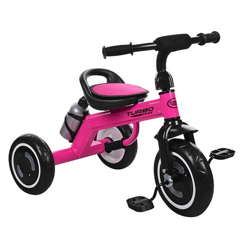 

Велосипед трехколесный Turbotrike малиновый со светящимися колесами M 3648-M-1