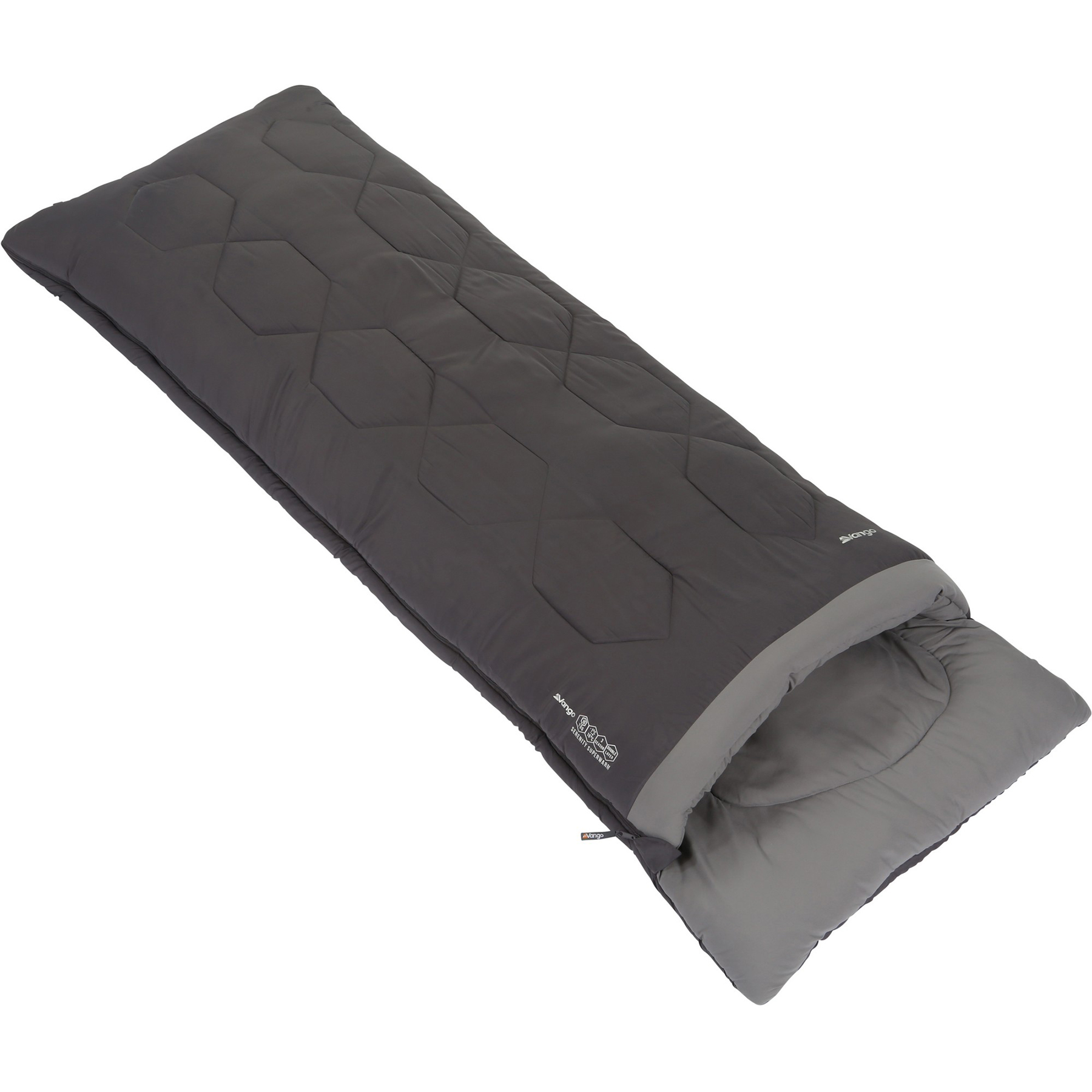 

Спальный мешок Vango Serenity Superwarm Single/-3°C Shadow Grey Left (SBQSERENIS32S7H)