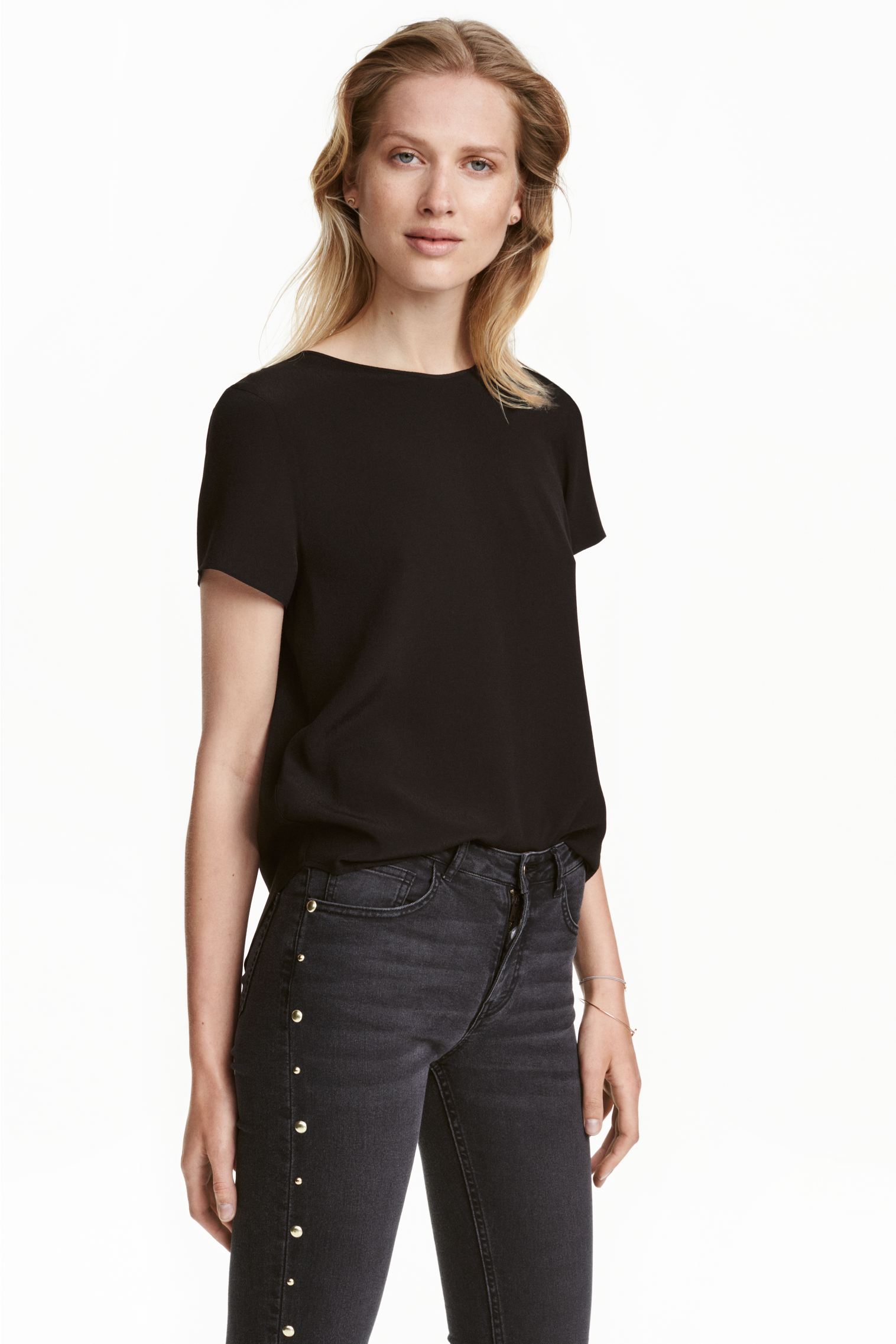 

Блуза H&M  черный 3895374, Блуза H&M 32 черный 3895374