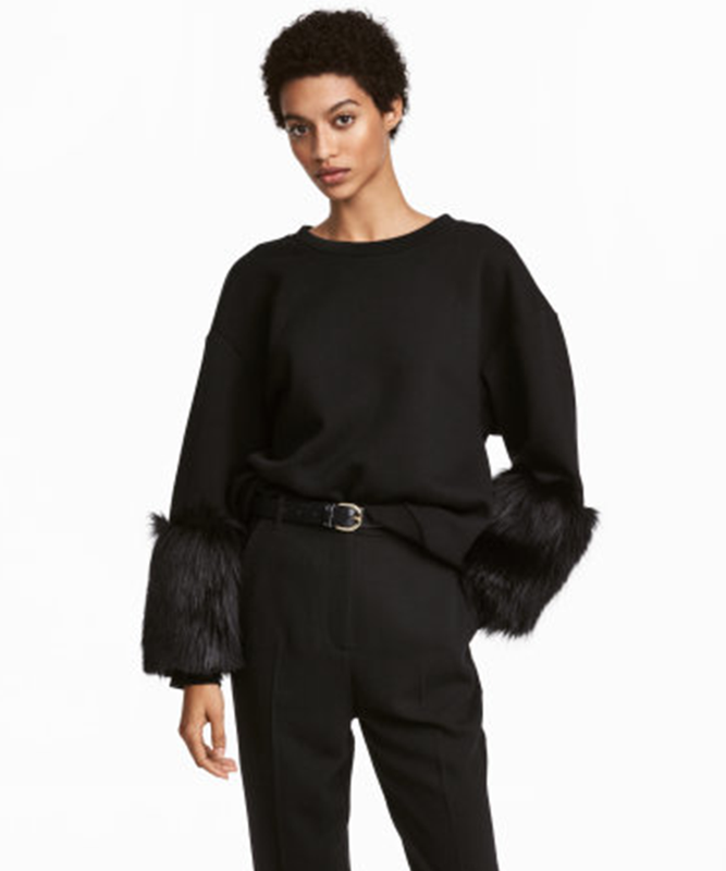 

Свитшот H&M S черный 6056866