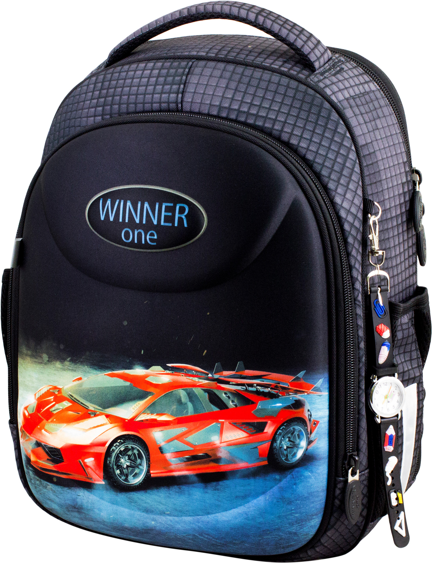 

Рюкзак школьный Winner Stile 6019 для мальчиков черный