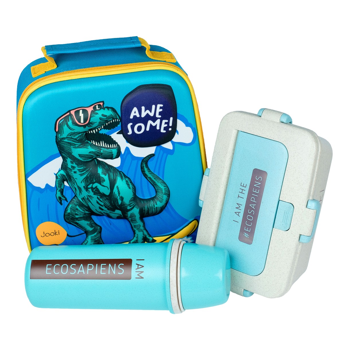 

Ланч набор Jooki "DinosourPr Ecosapiens" бирюзовый.