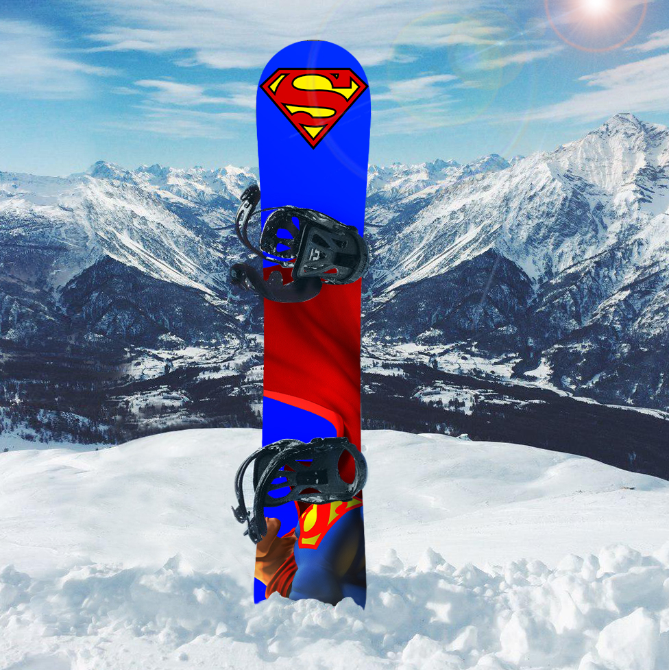 

Наклейка на сноуборд Superman