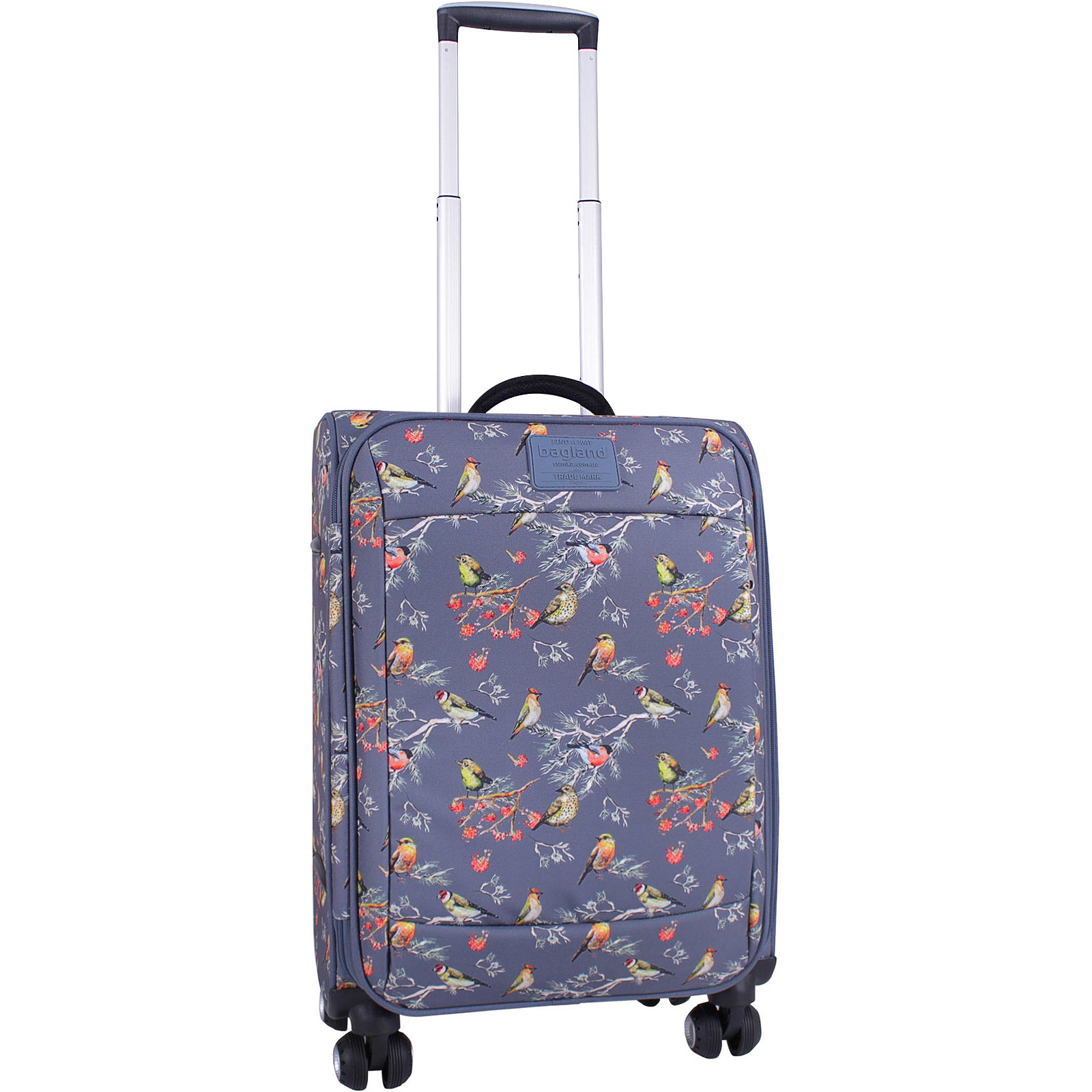 

Чемодан для ручной клади Bagland Marseilles Winter birds, 36 л., 35х45х23 см., (С445-0037966194)