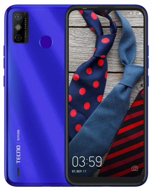 

Мобильный телефон Tecno Spark 6 Go 3 64GB Aqua Blue