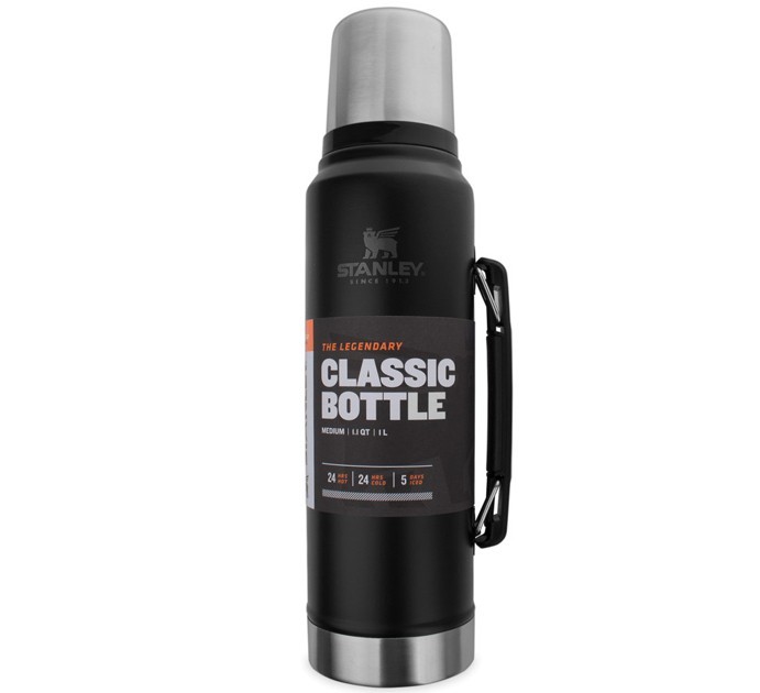 

Термос для чая и кофе с ручкой Stanley Legendary Classic Matte Black 1 л (10-08266-002)
