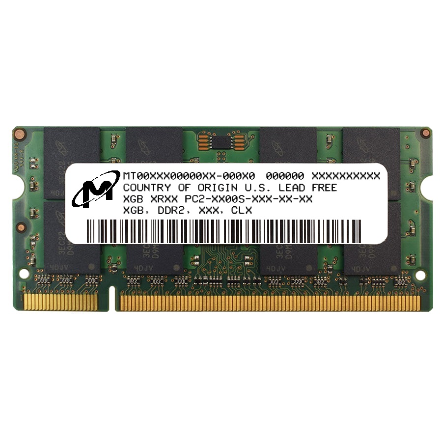 

Оперативна пам'ять Micron SODIMM DDR2 2Gb 800MHz PC2-6400 (MT16HTF25664HY-800G1)
