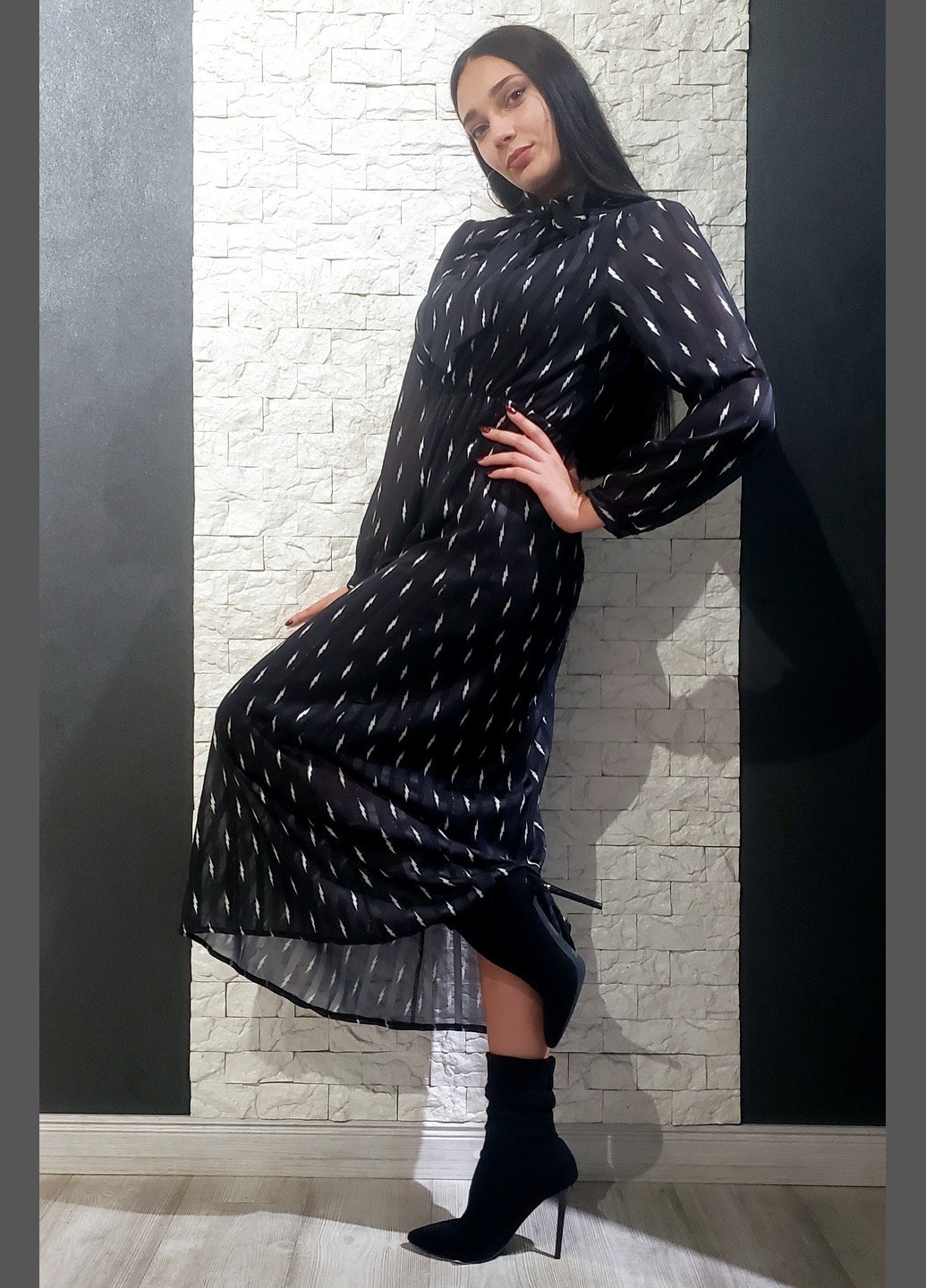 

Платье Di classe черный  21-9133, Платье Di classe черный one size 21-9133