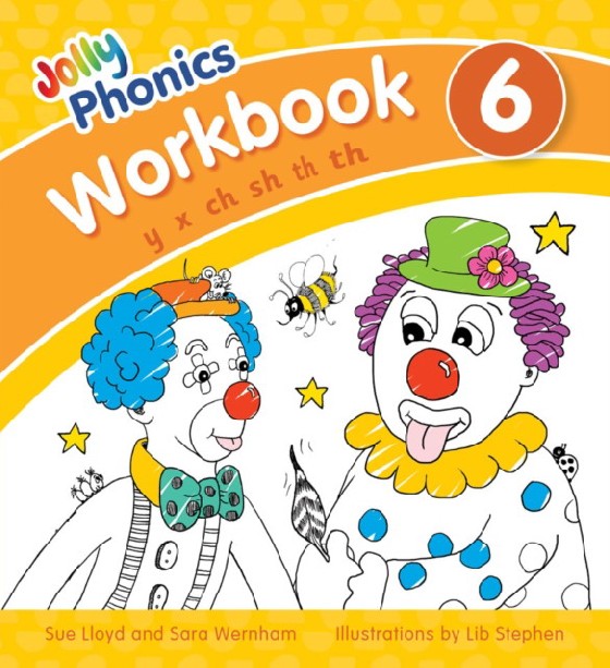 

Jolly Phonics. Workbook 6 (Precursive): y, x, ch, sh, th