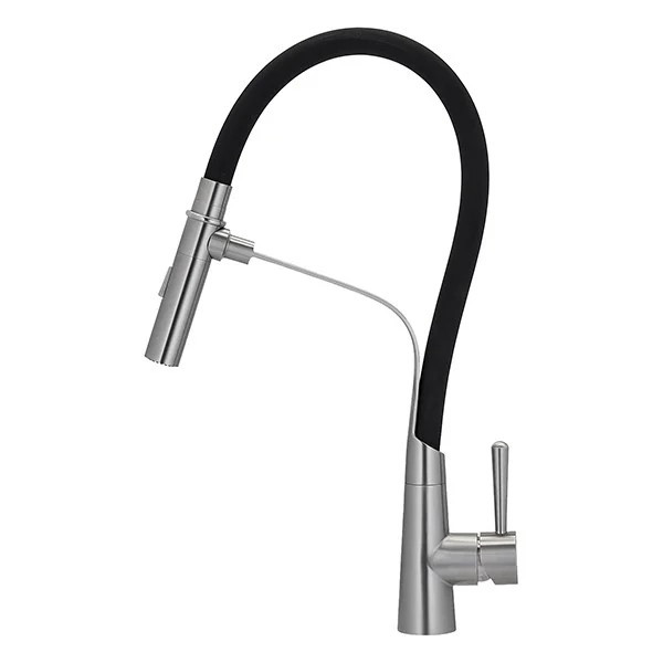 

Смеситель для кухни с гибким гусаком на магните Lambert Pull-Out LR3098 чёрный