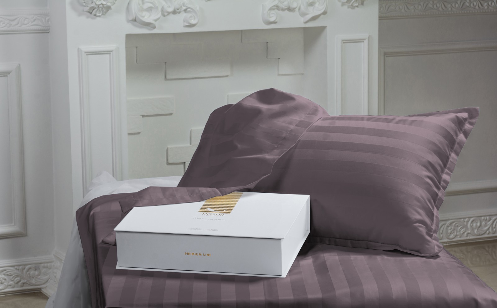 

Комплект постельного белья MirSon Сатин Premium жаккард Peony Евро