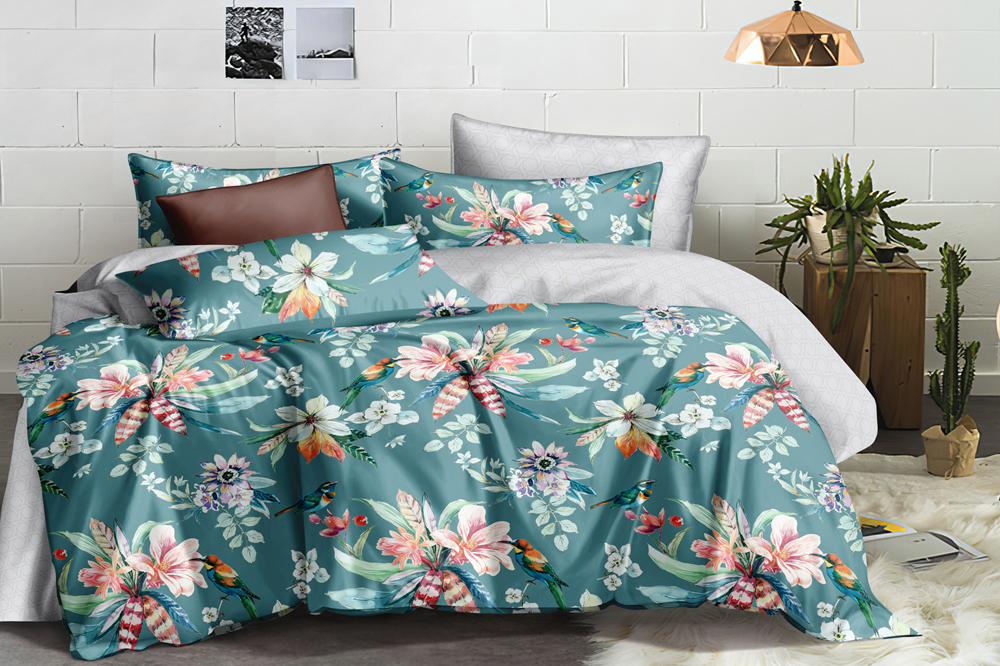 

Простынь MirSon Сатин Premium 22-1139 Leandro 150x220 см