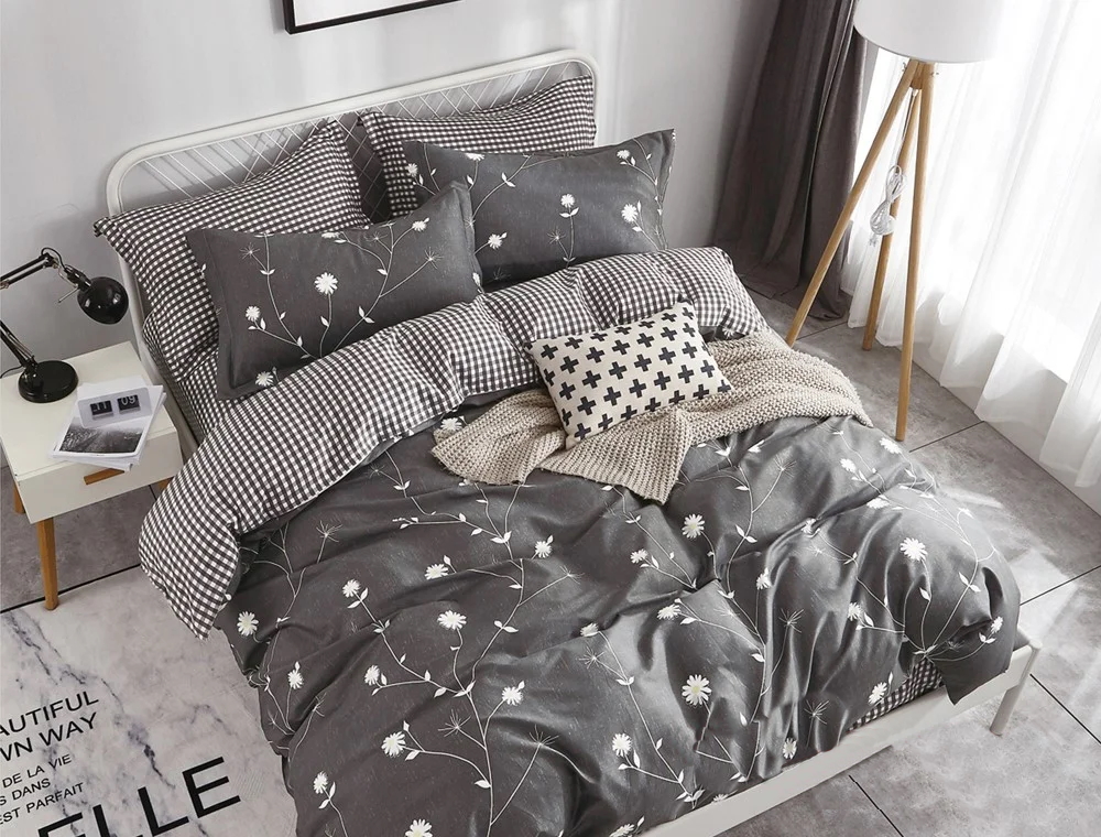 

Простынь MirSon Сатин Premium 22-1148 Hortens 150x220 см