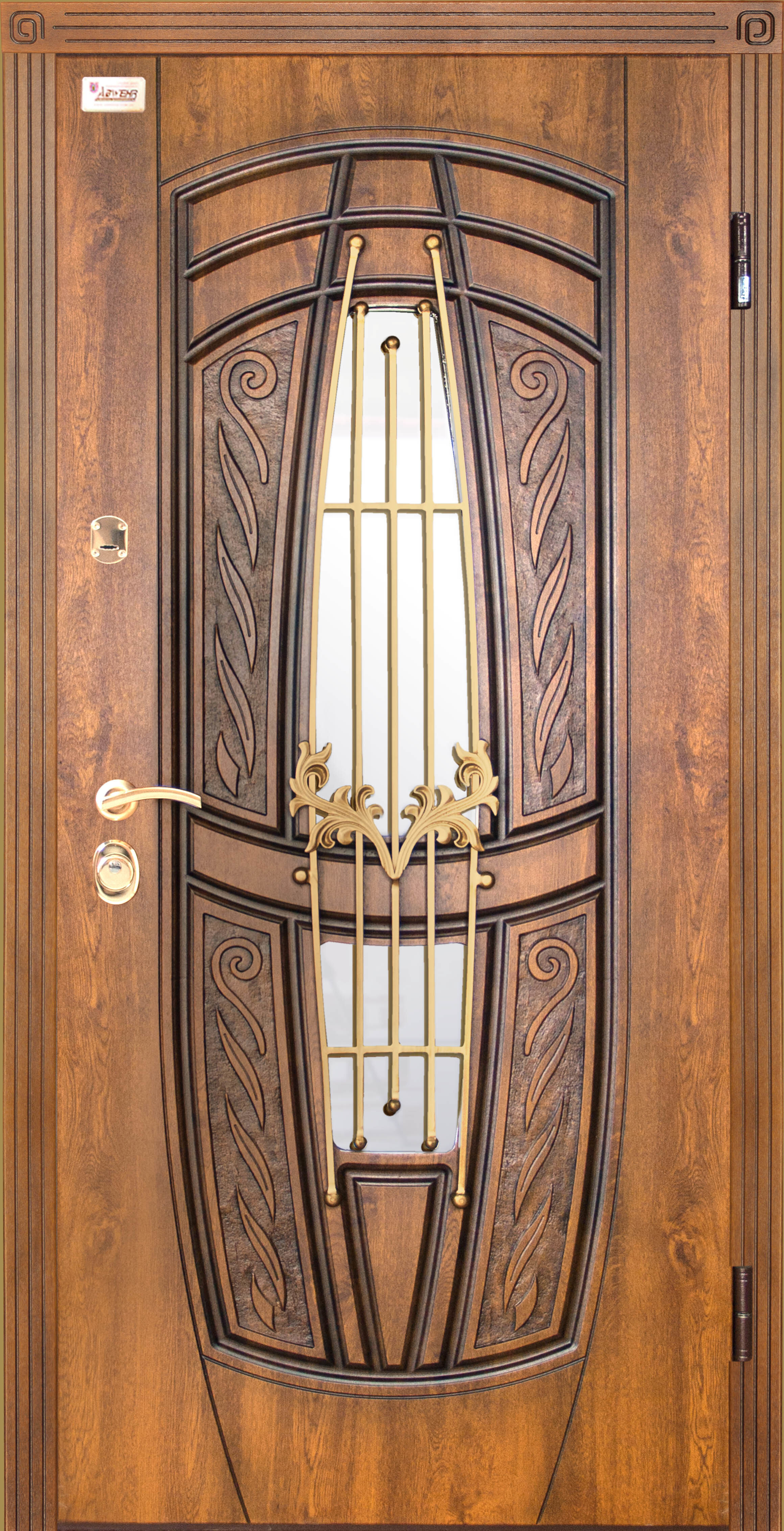 

Входные двери со стеклом модель Gracia Glass комплектация Classic Abwehr Steel Doors Expert (209)