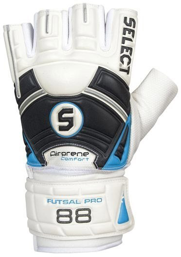 

Вратарские перчатки Select Goalkeeper Gloves Futsal 88 Pro Grip 11 Бело-черно-синие (5703543034413)