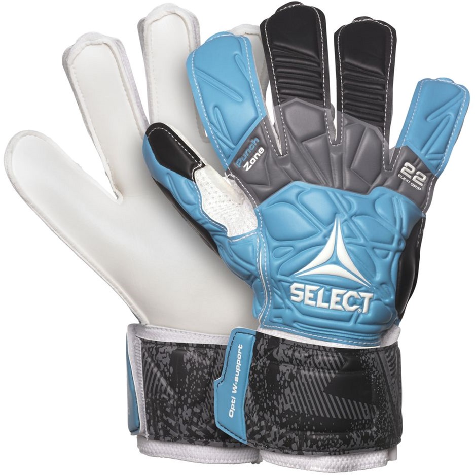 

Вратарские перчатки Select Goalkeeper Gloves 22 Flexi Grip 9 (375) Сине/черно/бело/серые (703543201396)