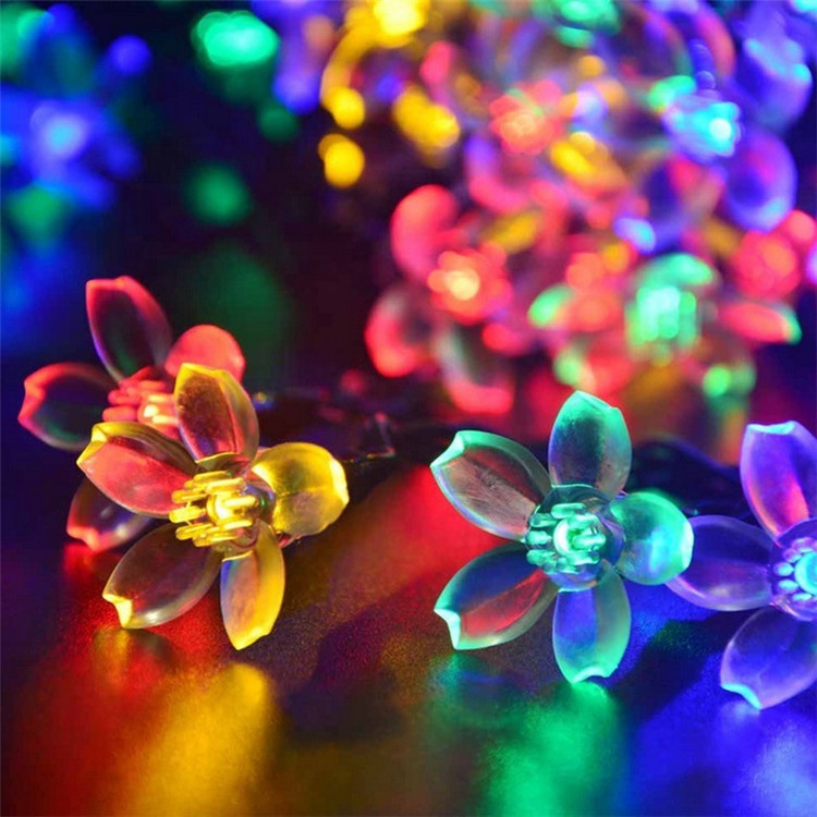 

Светодиодная гирлянда на солнечной батарее "Вишневые цветы" 50led M мультицвет