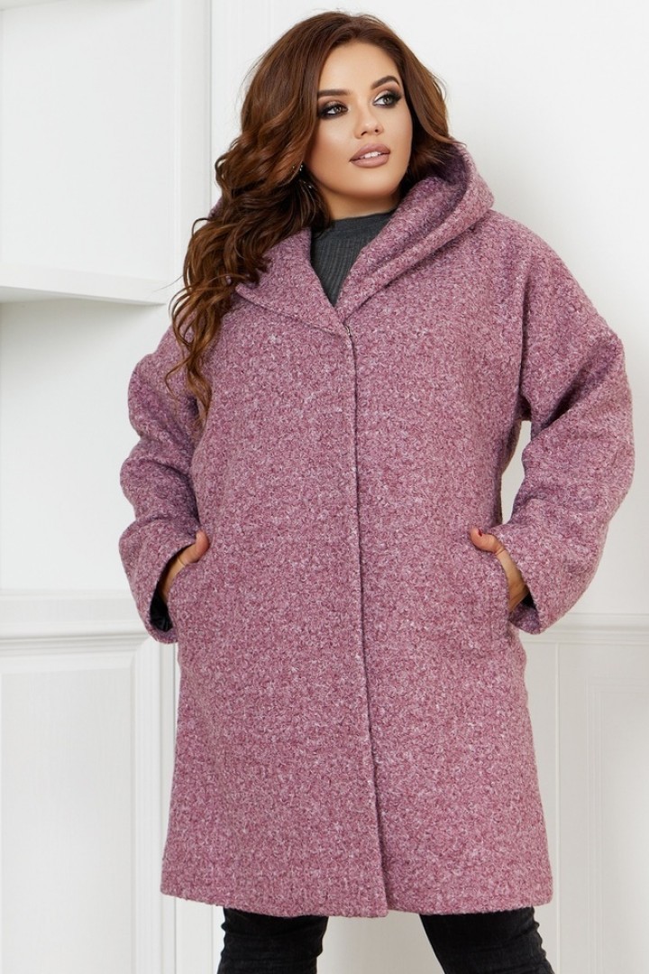 

Женское Пальто Fashion FT-5102 Сиреневое с Букле р.- 005102, Женское Пальто Fashion FT-5102 Сиреневое с Букле р.60-62 005102