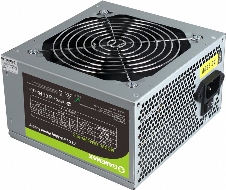 

Блок живлення GAMEMAX 400W (GM-400W-PFC)