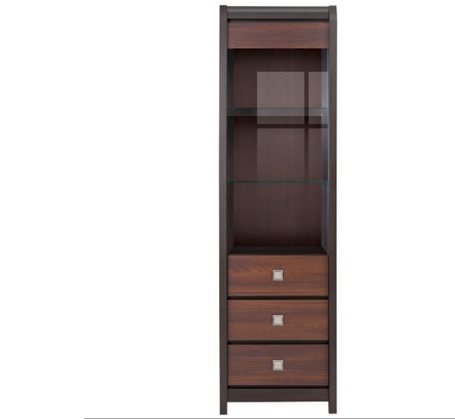 

Витрина BRW Лорен REG 1W2SL с подсветкой Венге / Акация мали бронз