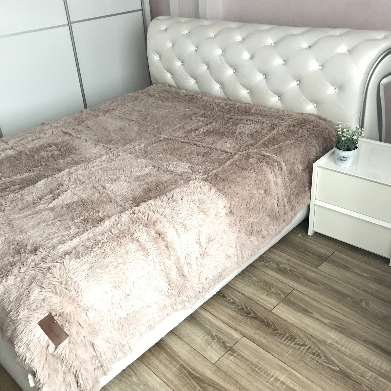 

Плед покрывало травка ALBO 160х200 cm Мокко (P-b03)