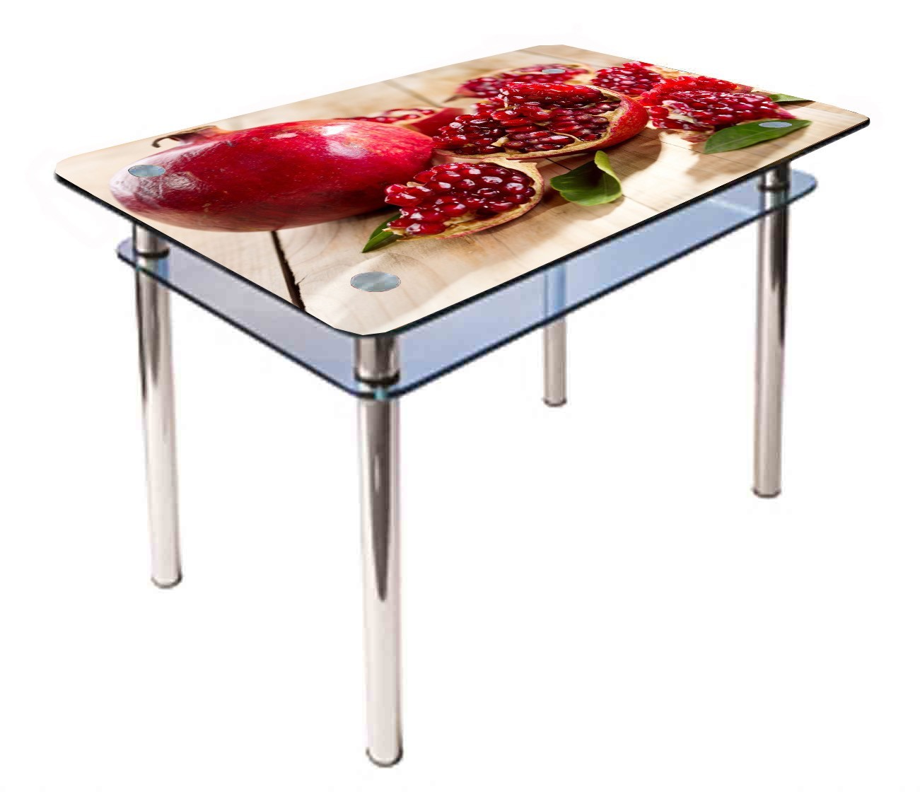 

Обеденный стеклянный стол Glass Antonik КС-1 красный с фотопечатью №209 (1000х600х750 мм)