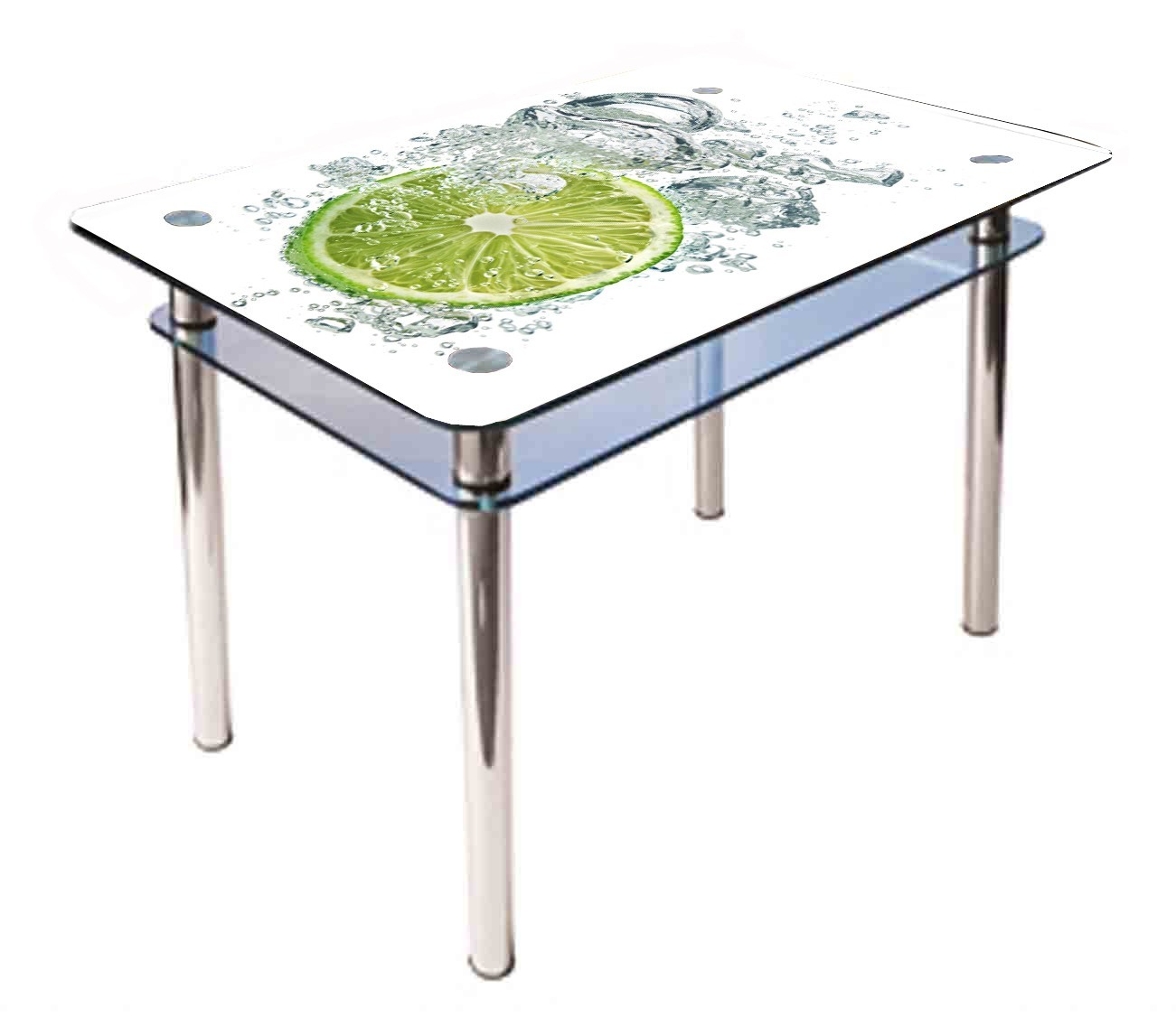 

Обеденный стеклянный стол Glass Antonik КС-1 белый с фотопечатью №76 (1200х800х750 мм)