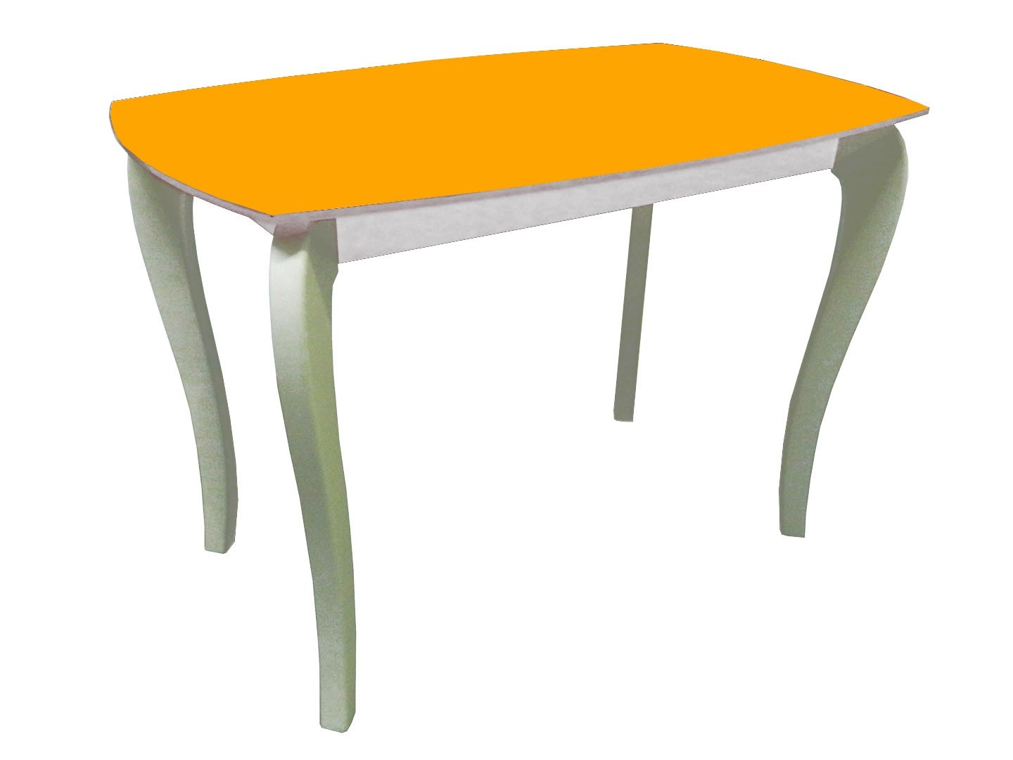 

Обеденный стеклянный стол Glass Antonik "Класик-2" белый с заливкой 1028 (1100х700х750 мм)