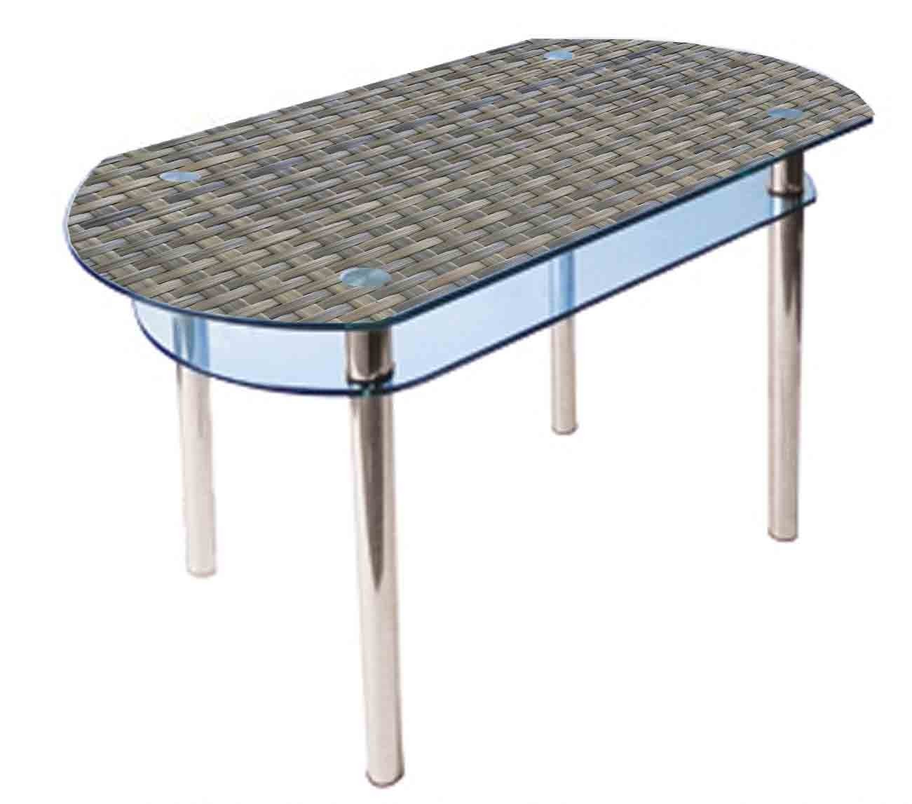 

Обеденный стеклянный стол Glass Antonik КС-5 серый с фотопечатью №86 (1200х800х750 мм)